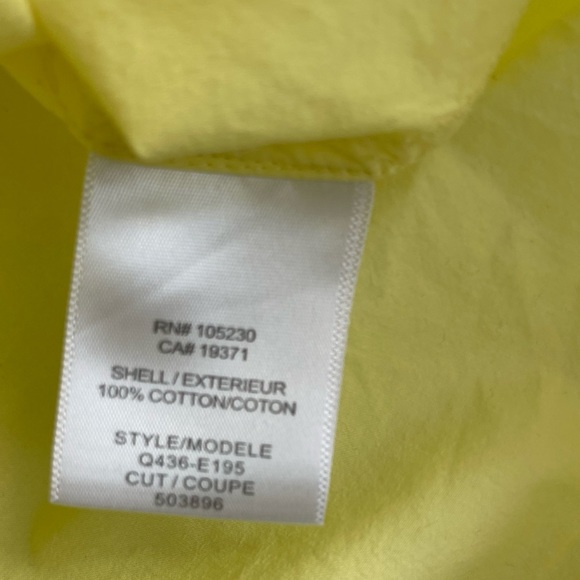 Equipment Brett Washed Cotton Poplin Blouse Shirt in Citron Yellow Q436-E195 M - Picture 8 of 10
